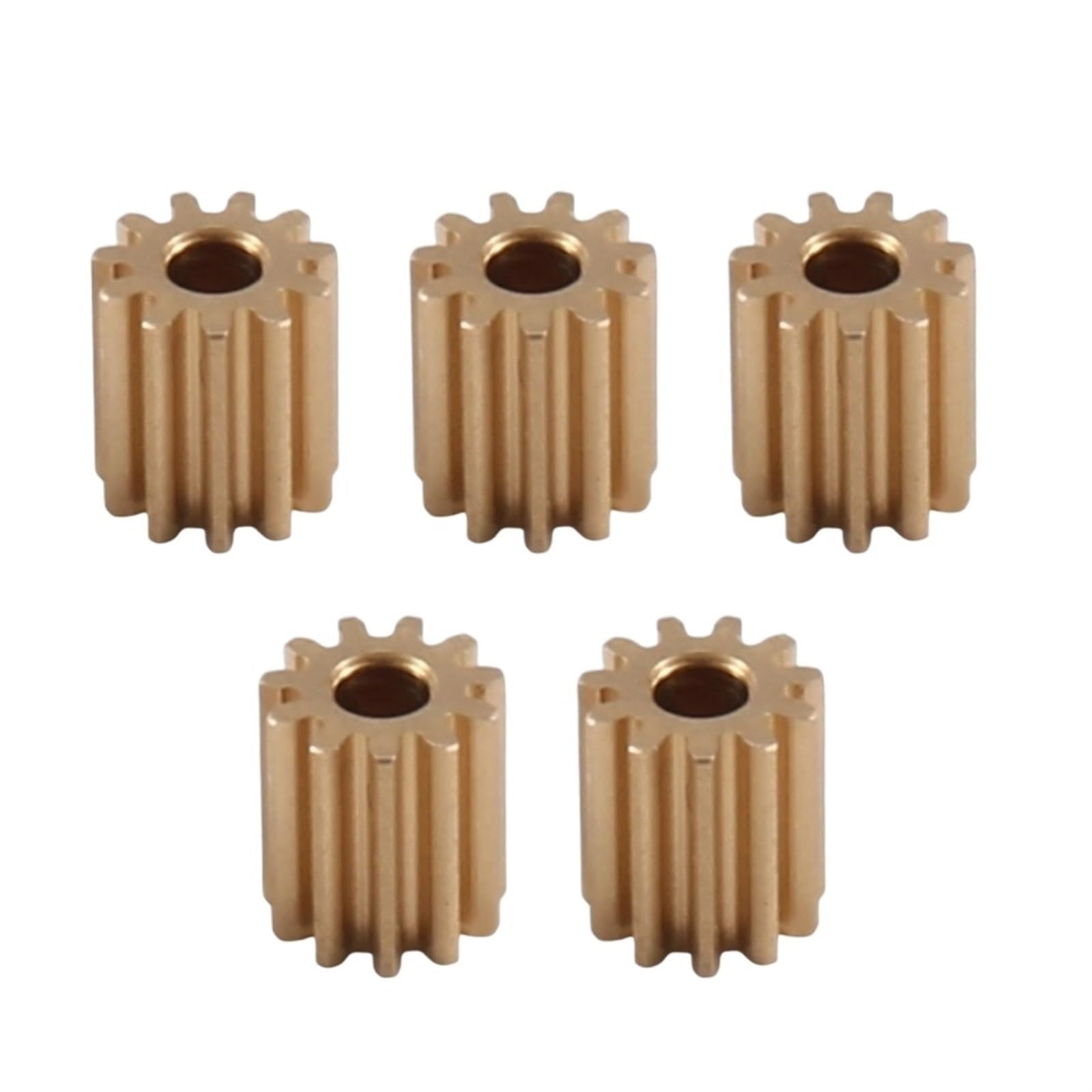 Bevel Gear Pinion Hardware Mechanical 5pcs Brass 11T Pinion Gear Motor Gear for 1/18 RC Crawler Car Upgrade Parts Accessories