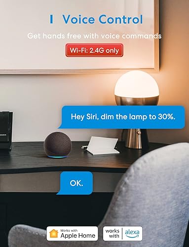 Miniatura 8 de Meross - Bombilla inteligente, bombillas LED WiFi inteligentes funciona con Alexa, Google Home, regulable E26 multicolor, 2700K-6500K RGBWW,