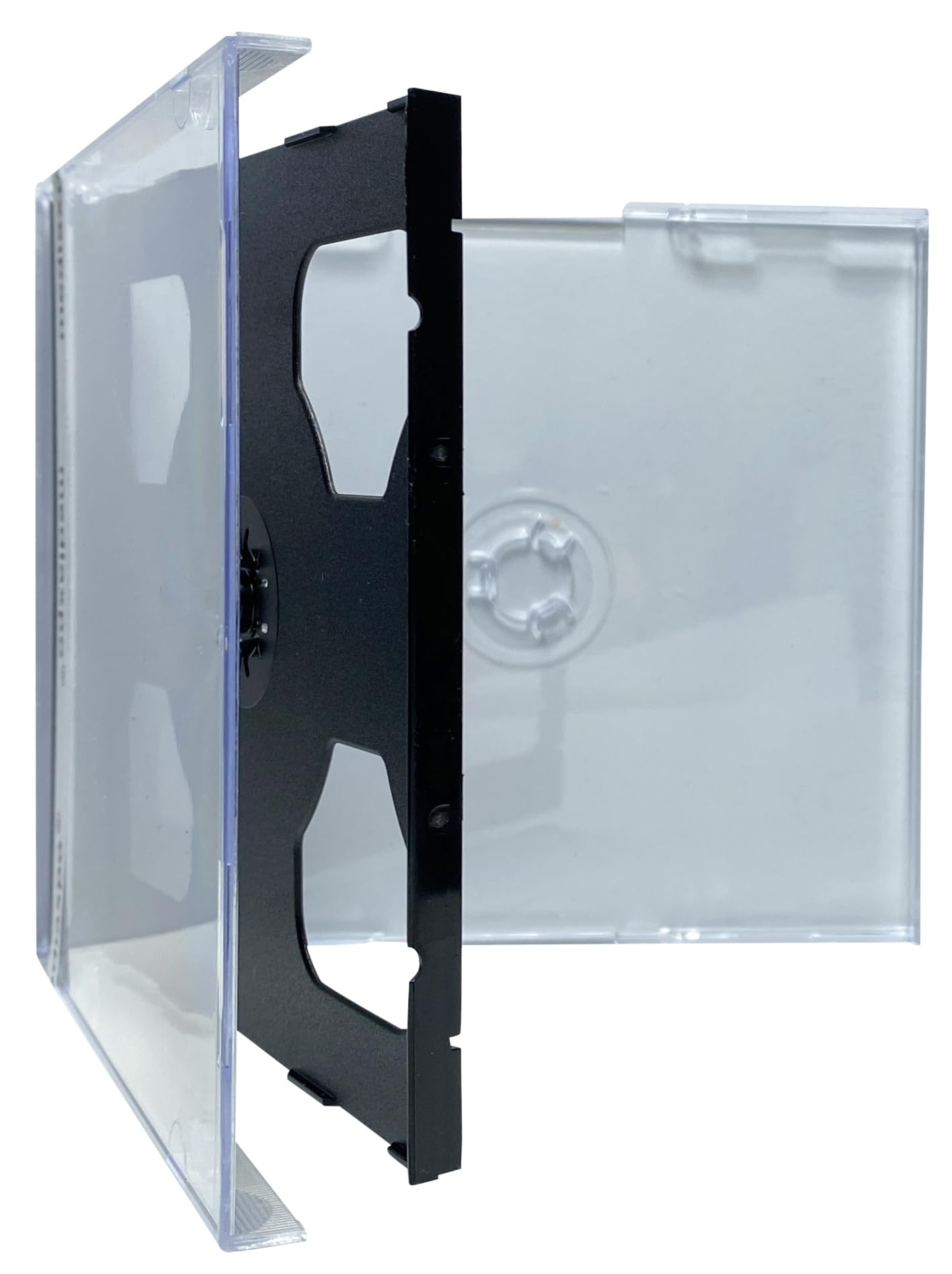 CheckOutStore 10 Standard Black Triple 3 Disc CD Jewel Case