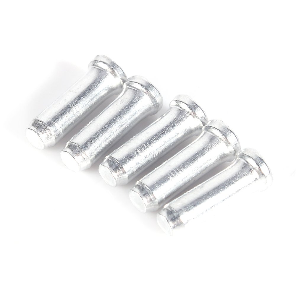 Greabuy Lot De 50 Embouts De Câble De Frein En Alliage D'aluminium Pour