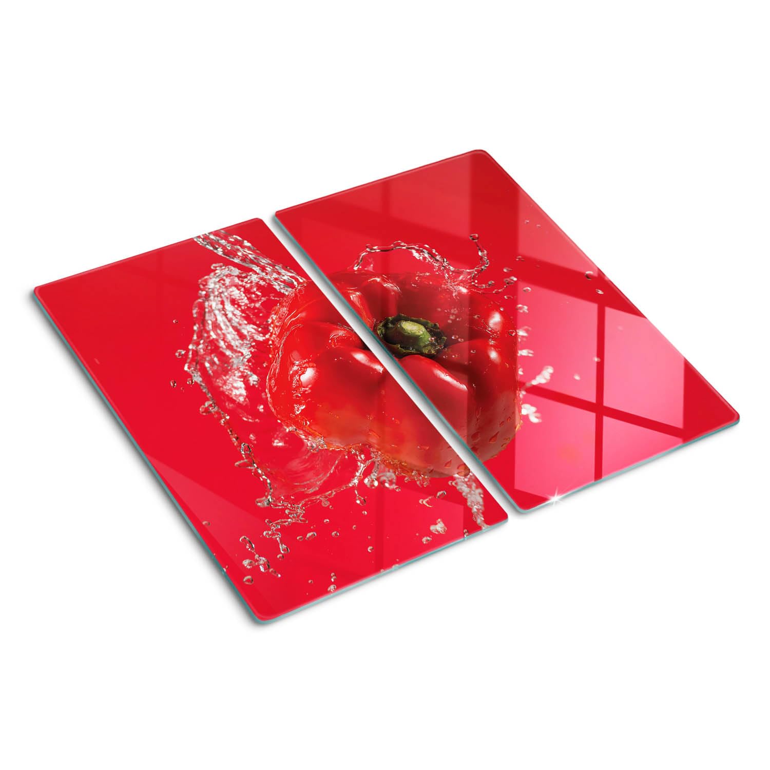 Planche de cuisine en verre antiderapante pour couper sans rayer le plan de travail