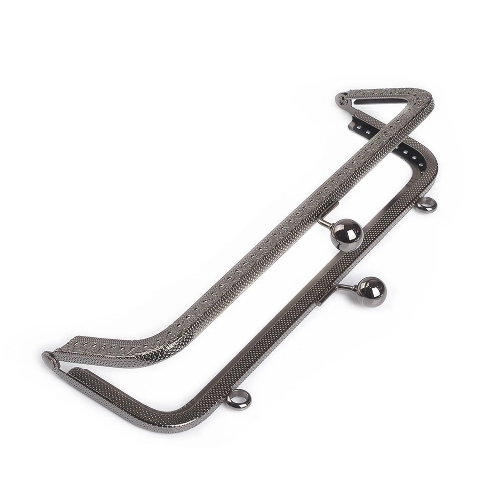Metalowe stelaże do torebek, Metalowe ramki do torebek 20 cm kwadratowy wielokolorowy uchwyt z zapięciem typu „kiss” kopertówki(Light Gold)
