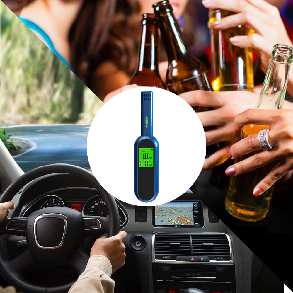 Reable Breath Tester LCD cyfrowy alkomat Tester dmuchania przenośny ręczny wskaźnik wykrywania jazdy pod wpływem alkoholu/191