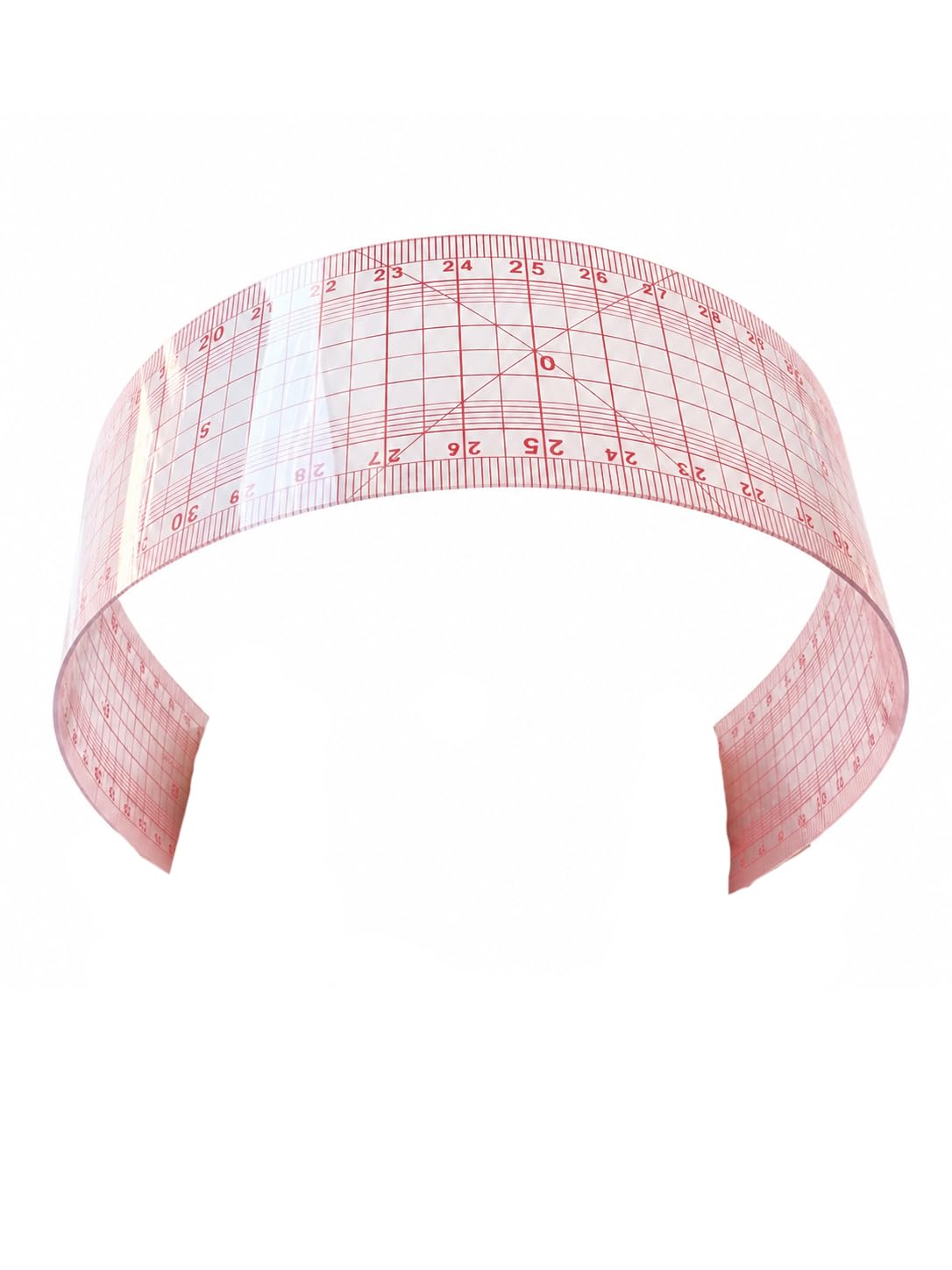 Righello da Sartoria Giapponese 50 cm - Trasparente e Flessibile - Ideale per Misurazioni al Millimetro - Accessorio Ergonomico per Modelli e Tessuti - Graduato - GRAPHOPLEX