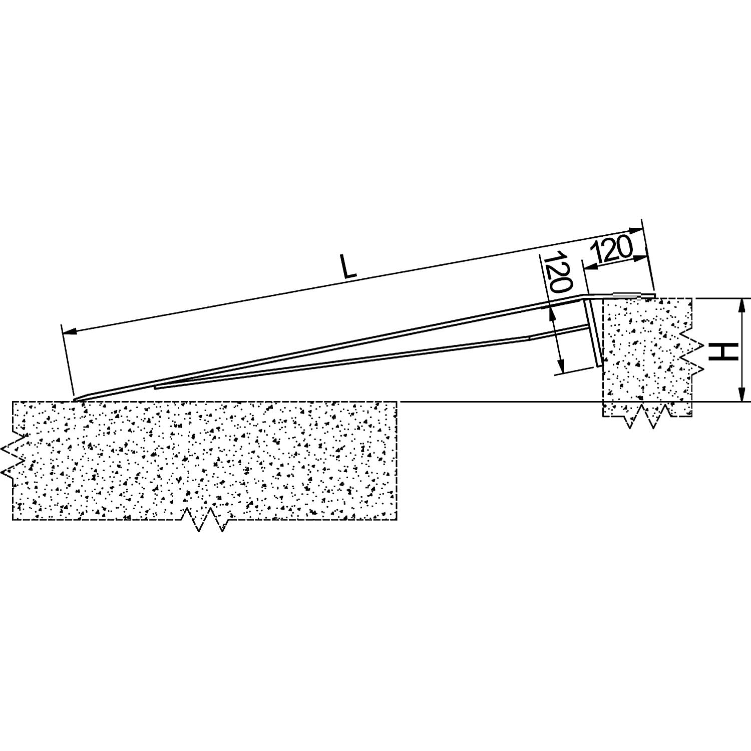 kaiserkraft | Überfahrbrücke | mobil | Tragfähigkeit 600 kg | Überfahrlänge 750 mm