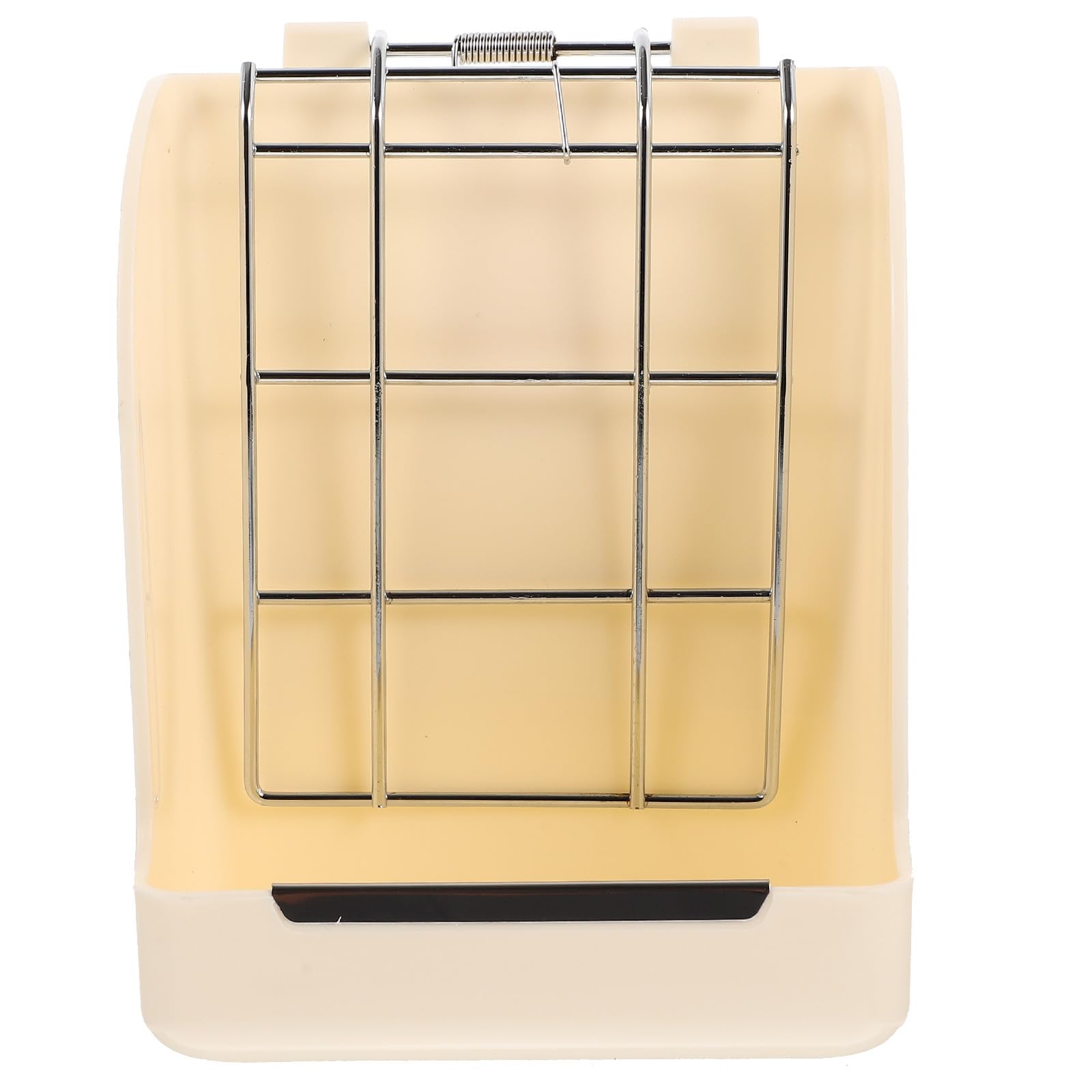 Porta heno de ABS blanco para conejos: dispensador lento para colgar en malla