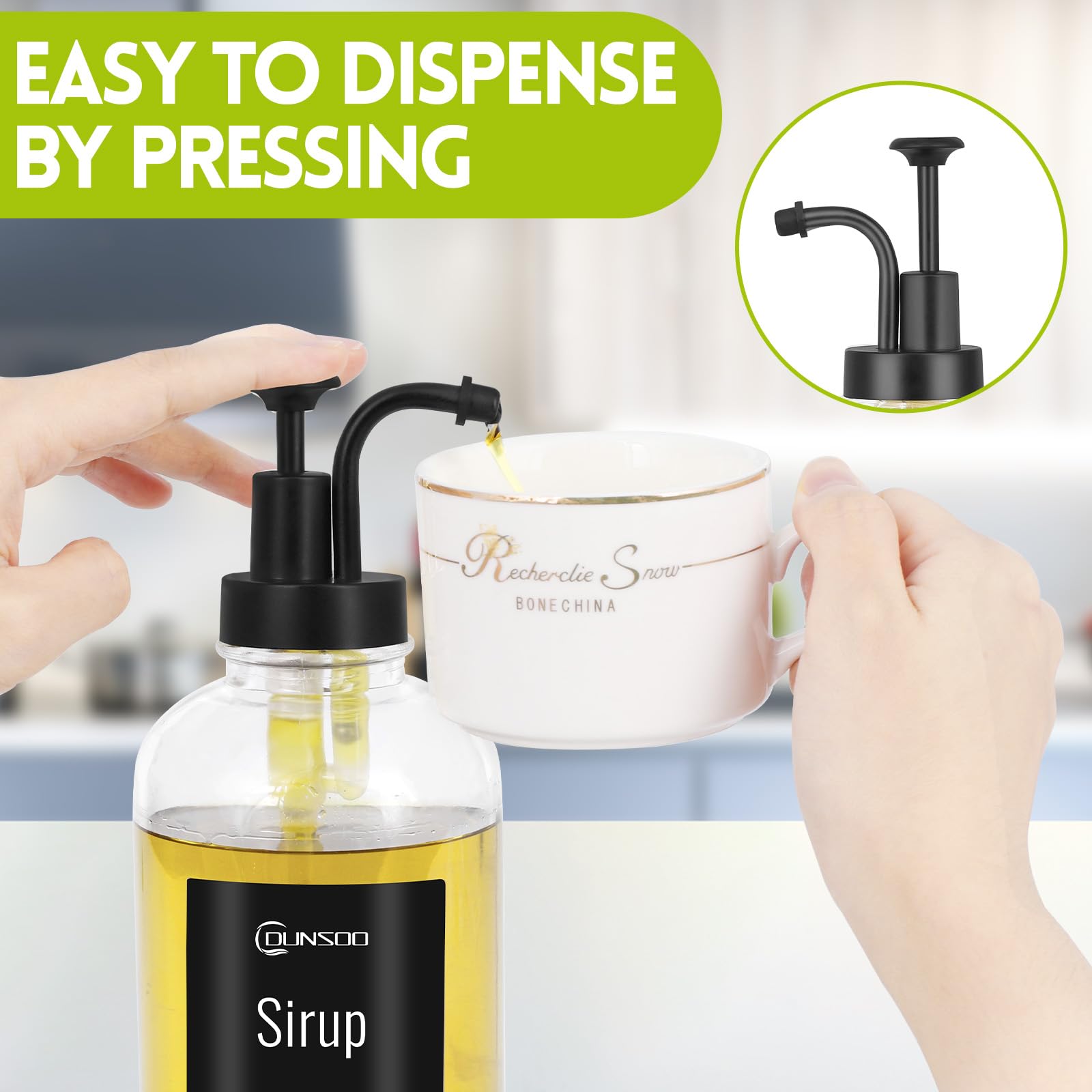 Piashow Saucenspender Set 2-tlg - 500ml Glasflaschen Mit Edelstahlpumpen