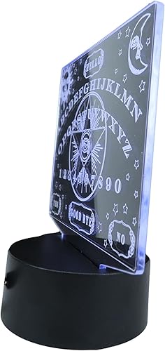 Miniatura 4 de Ebros Gift Ouija Spirit Board Eye of Providence Pentagram Grabado Cristal Acrílico Transparente LED Luz Nocturna Mistificante Oracle Wicca Magia