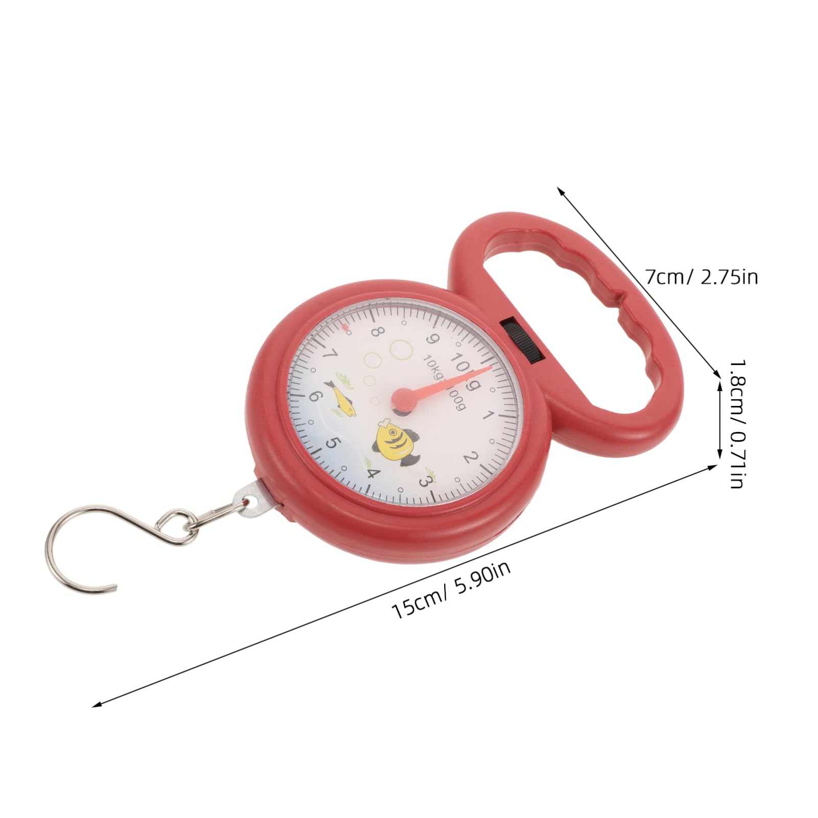 SOESFOUFU Ergonomic Handle Portable Scale Luggage Weighing Food Vegetable Scale Outdoor Use Random