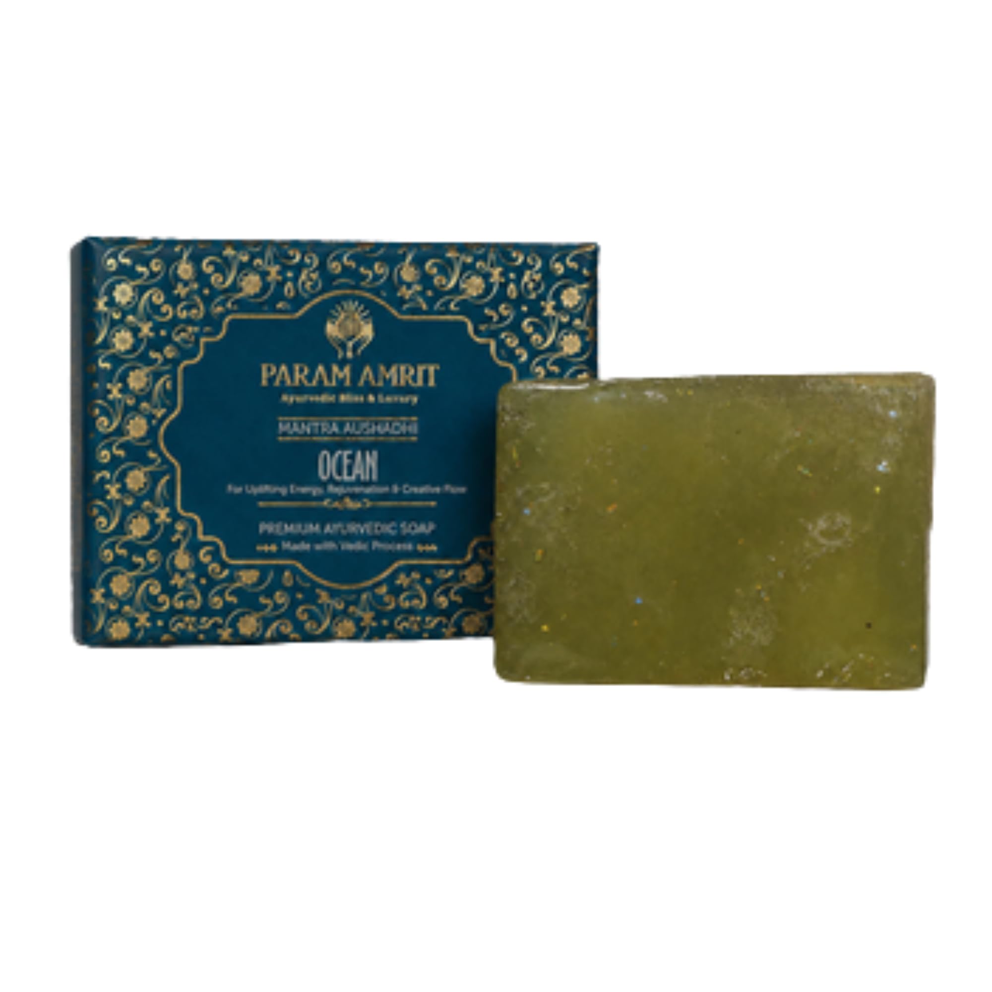 OCEAN SOAP 100g | Handmade Peppermint Essential Oil Bathing Bar | Gentle Face & Body Cleanser | Fresh Cooling Aroma | Suitable for All Skin Types-image-15
