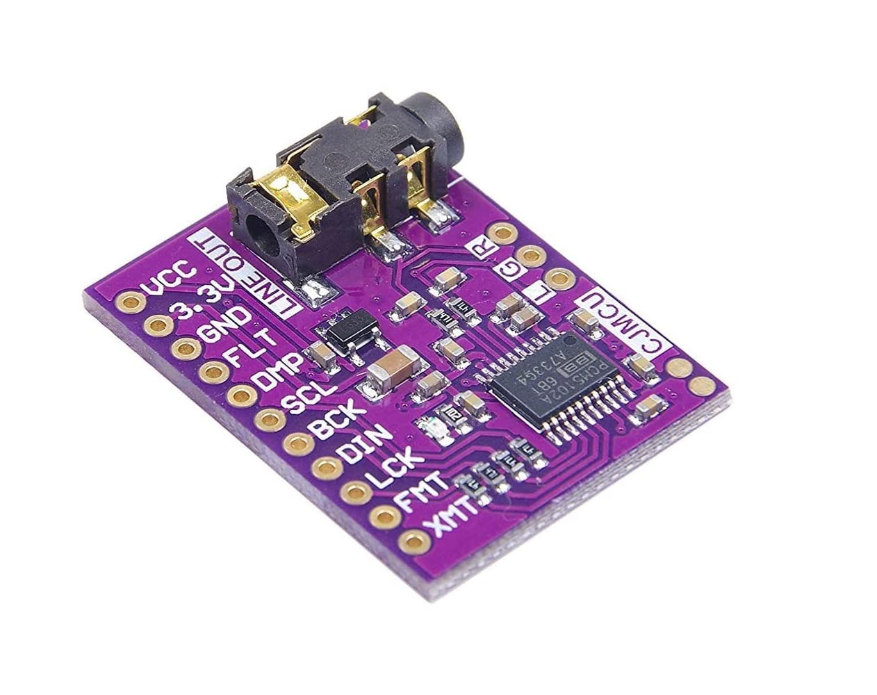 PCM5102A Convertitore digitale-analogico Modulo vocale PLL Scheda audio DAC stereo Scheda audio 3,5 mm Jack stereo 24 bit Modulo audio digitale per Raspberry Pi