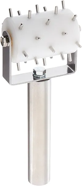 Winco RD-2 Dough Roller Docker, 1/2-Size,White, Stainless Steel,Medium