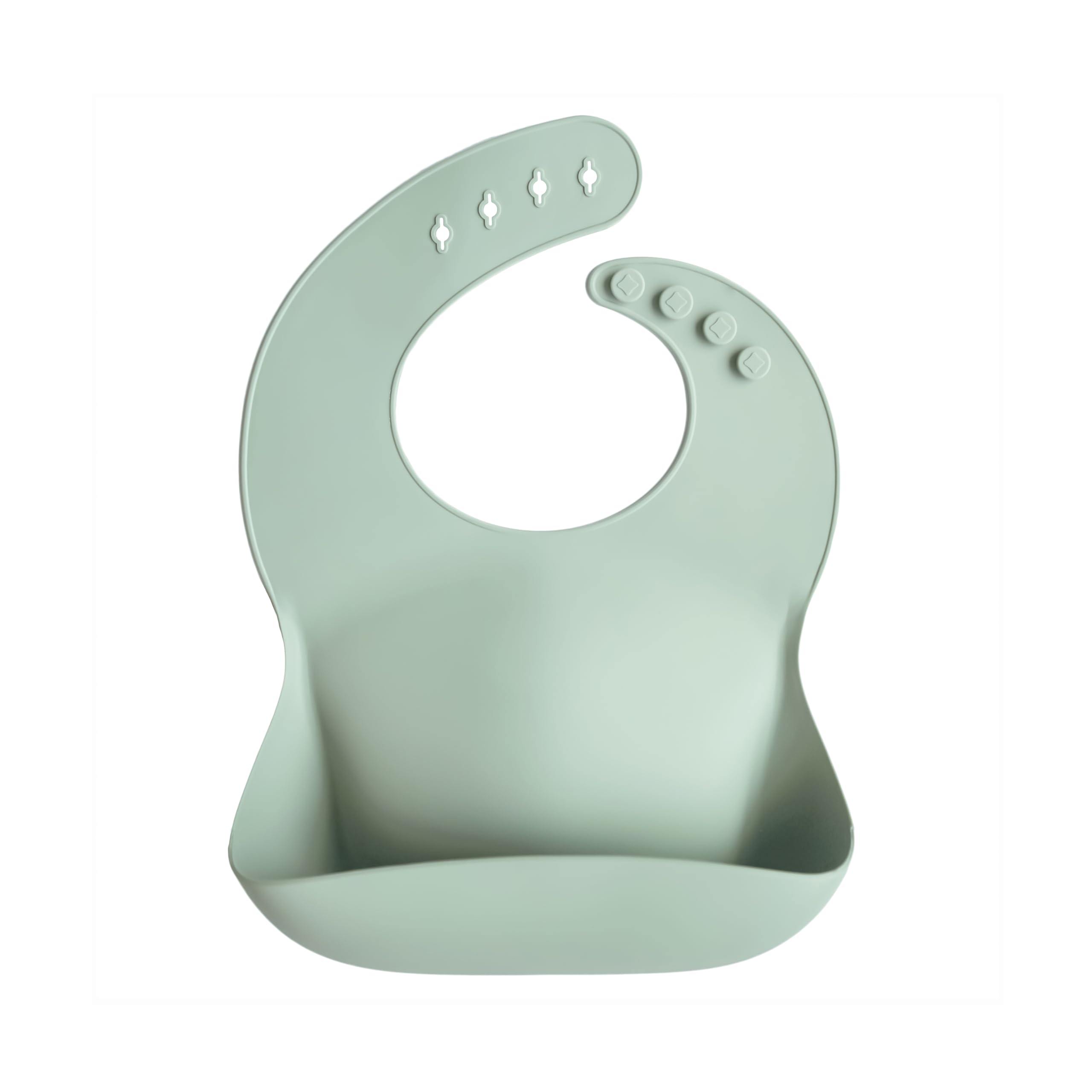 Mushie Silicone Bib Cambridge Blue