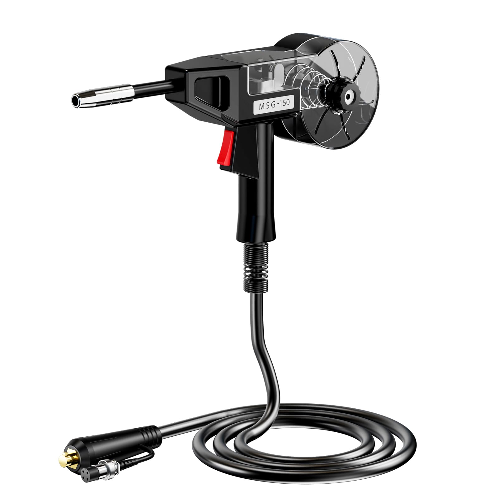 Pistola de carrete de 150 A con cable de 10 pies, soldadura MIG compatible con soldador MIGVAN M-180 MIG, adecuada para cables de