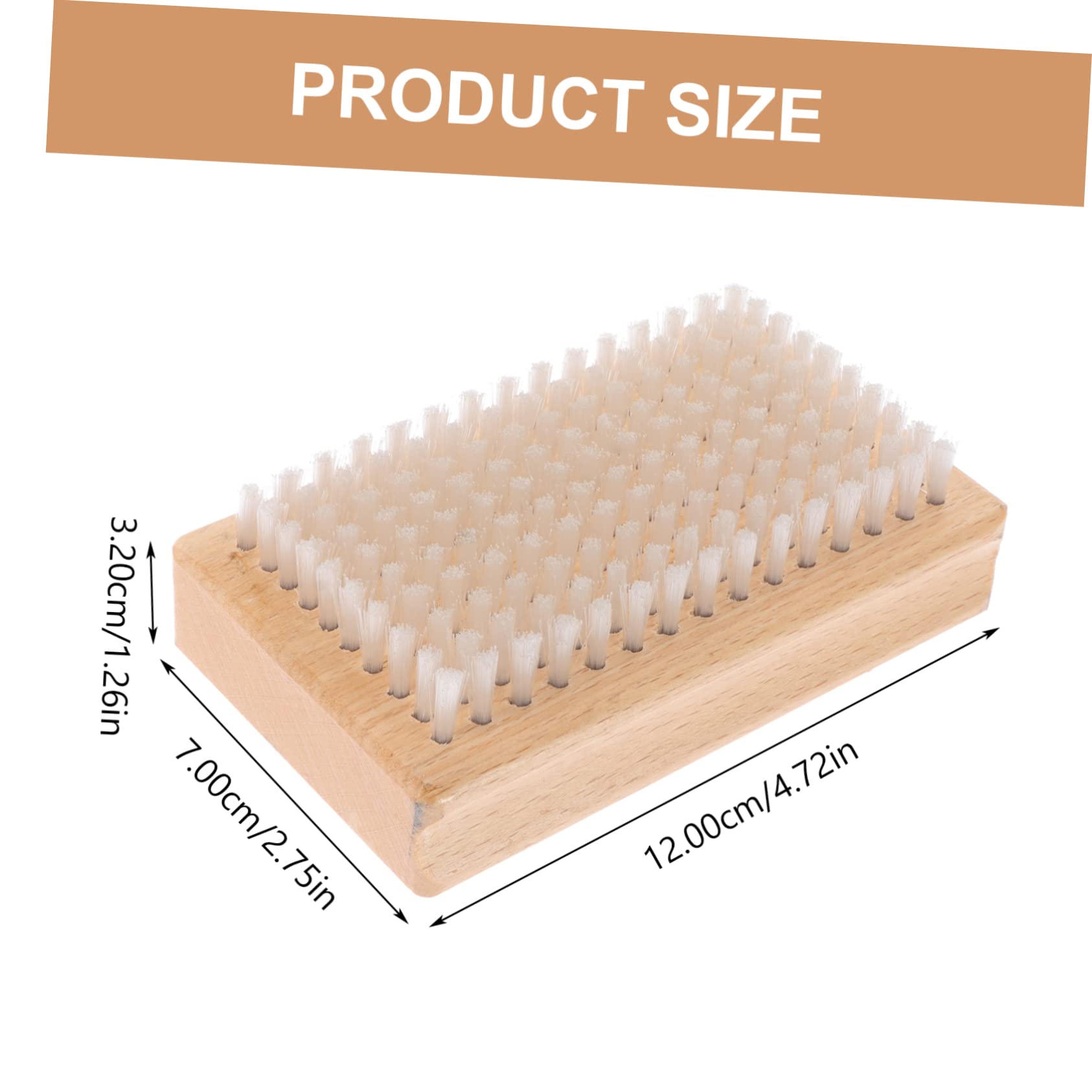 HANABASS Snowboard Snow Cleaning Brush Wooden Handle Brush for Ski Wax Maintenance