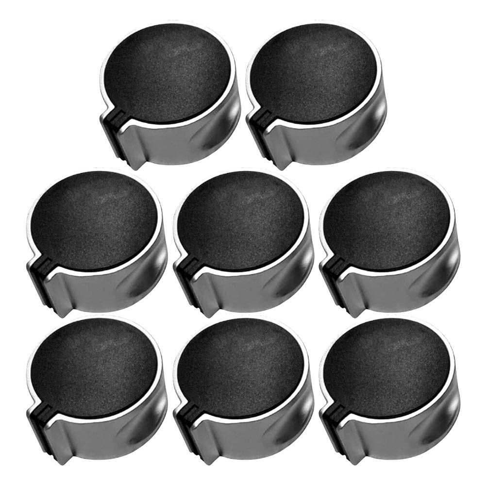 CTRLZS 8 PCS Gas Stove Knob,8mm Cooker Control Switch Range Oven Knobs Cooktop Burner Knob for Kitchen Replacement Accessories