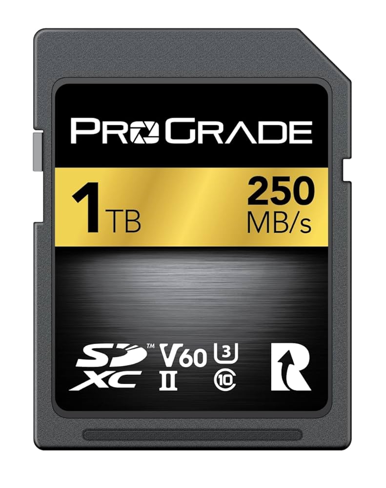 ProGrade Digital microSDカード V60 Amazon.com: Prograde Digital SD UHS-II 1TB Card V60 –Up to