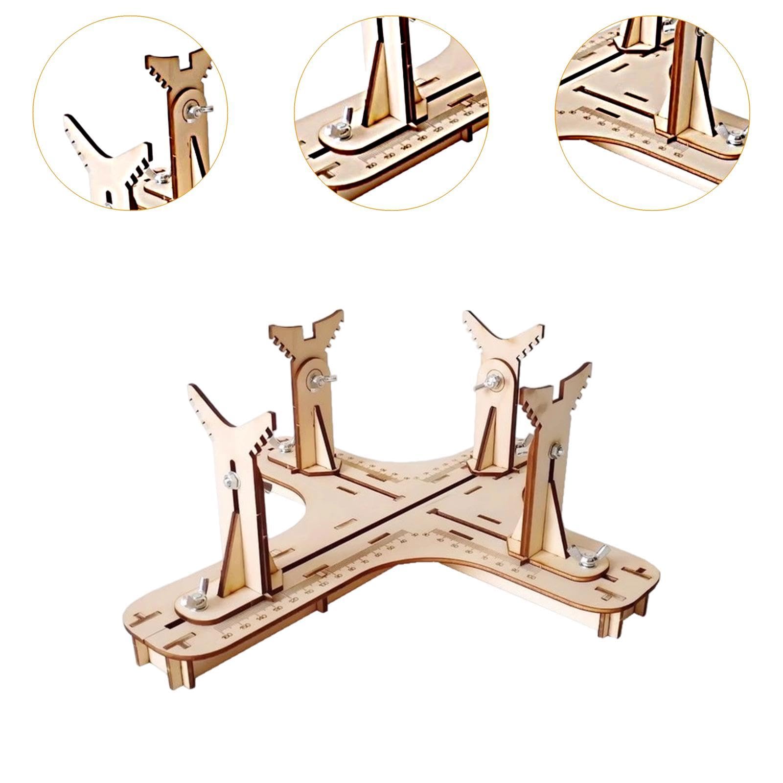 Menolana Auxiliary Aircraft Model Plane Painted Easy to Assemble Lightweight Making and Painting Stand for Plane Accessories, 32cmx30cmx12cm