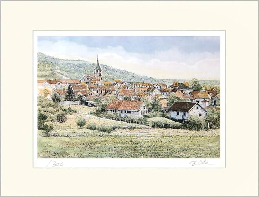 Amazon｜織田義郎 ブルゴーニュII マット エッチング＋手彩色