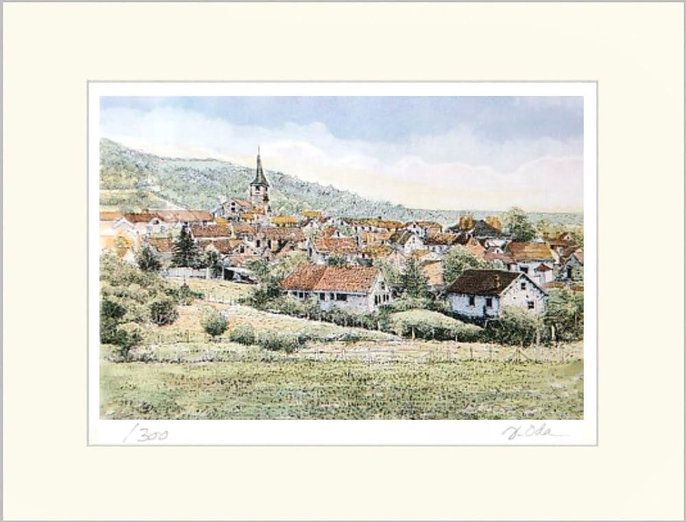 織田義郎 銅版画 Amazon｜織田義郎 ブルゴーニュII マット エッチング＋手彩色