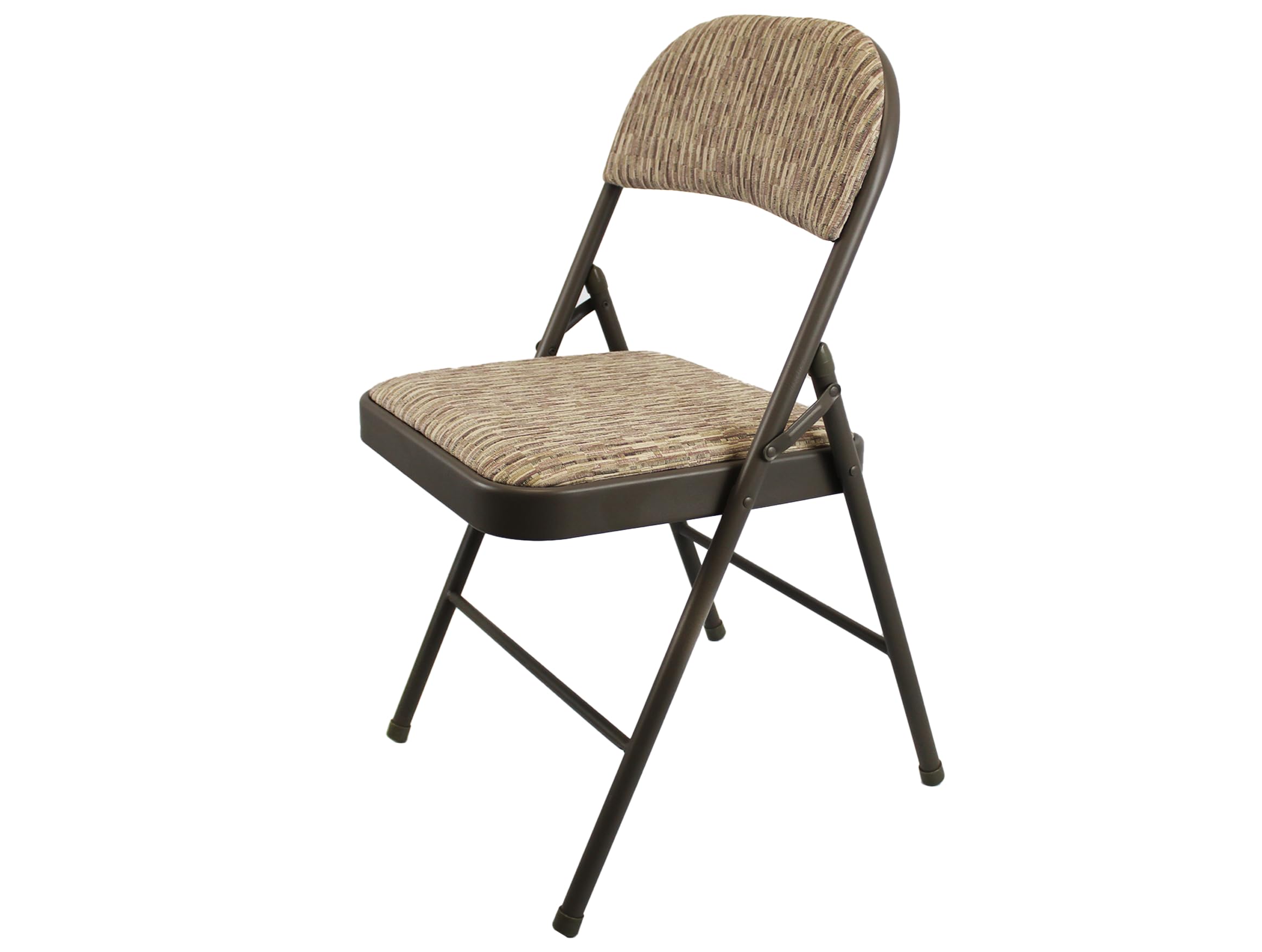 Meta Steel Frame with Fabric Seat Padded Office Work Study Party Dining Folding Chair (1, Beige)