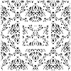 Vintage Black & White Decorative Design for Double Light Cover, Self-Adhesive Vinyl Skin Sticker #1