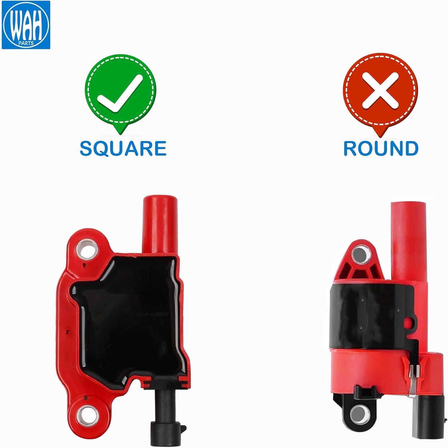 UF413 Ignition Coils Pack Compatible With GMC YUKON HUMMER H3 Chevy With Iridium Spark Plugs And Wires Set