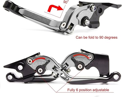 Miniatura 4 de Levers Handlebar for Y&AMAHA Xmax 300 XMAX300 2017 2018 2019 2020 2021 2022 Motorcycle Handlebar Grips Brake Clutch Levers (Color  J)