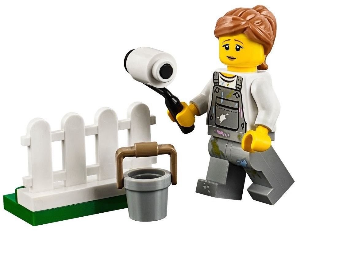 lego painter minifigure