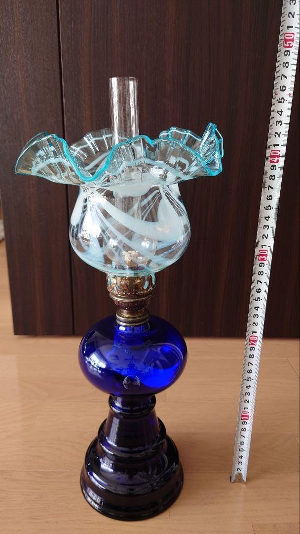 【SALE】北一硝子　オイルランプ　アンティーク Yahoo!オークション -「北一硝子オイルランプ」(アンティーク