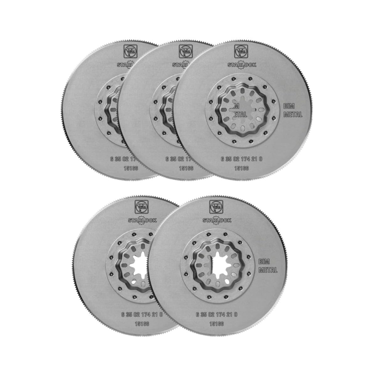 FEIN Lama da taglio HSS Ø 85 mm, conf, 5 pz., Attacco Starlock, Forma circolare, dentatura metallica, Lama bimetallica