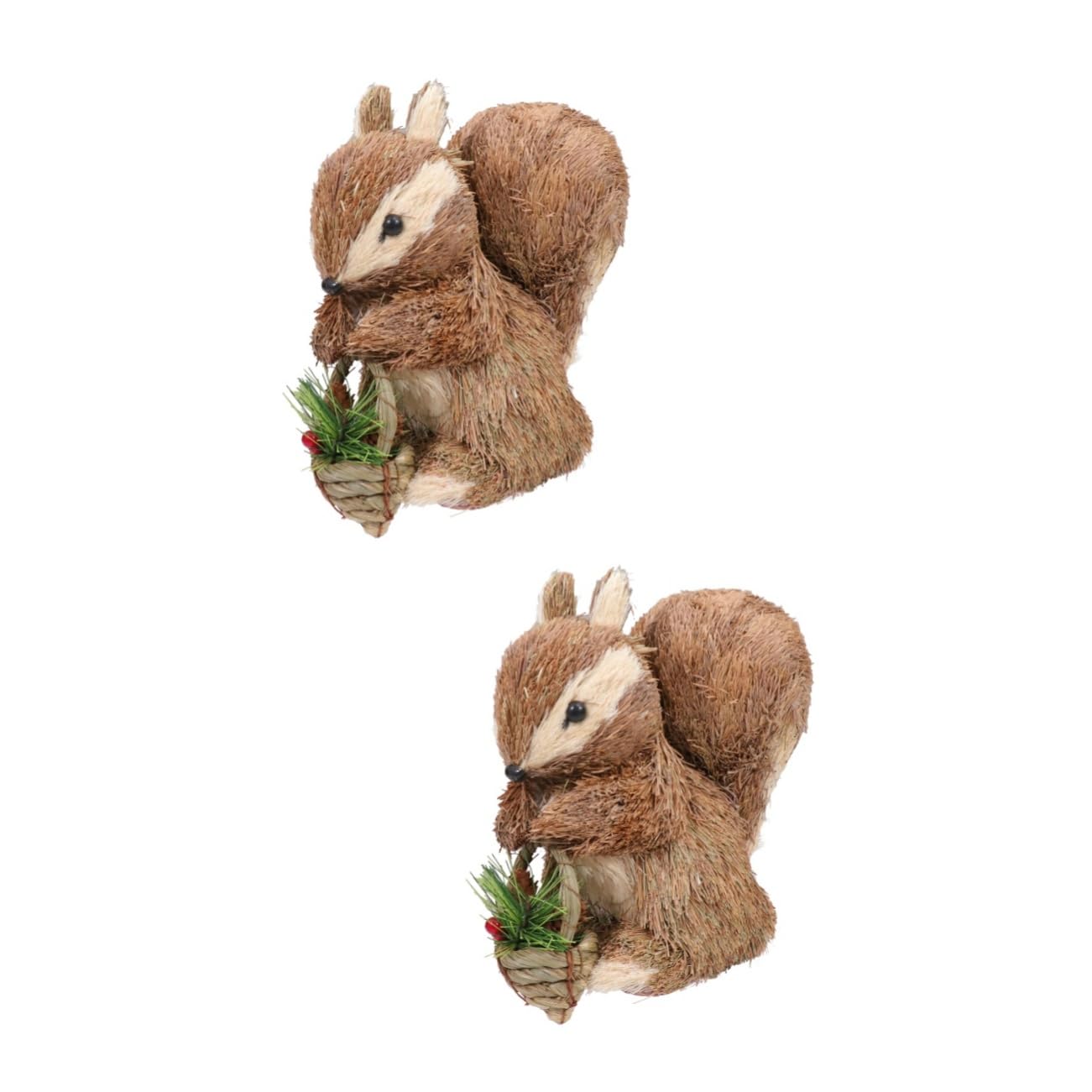 BESPORTBLE 2pièces Écureuil Décoratif pour Noël Ornamental Squirrel Figurine pour Décor De Maison Et De Fête