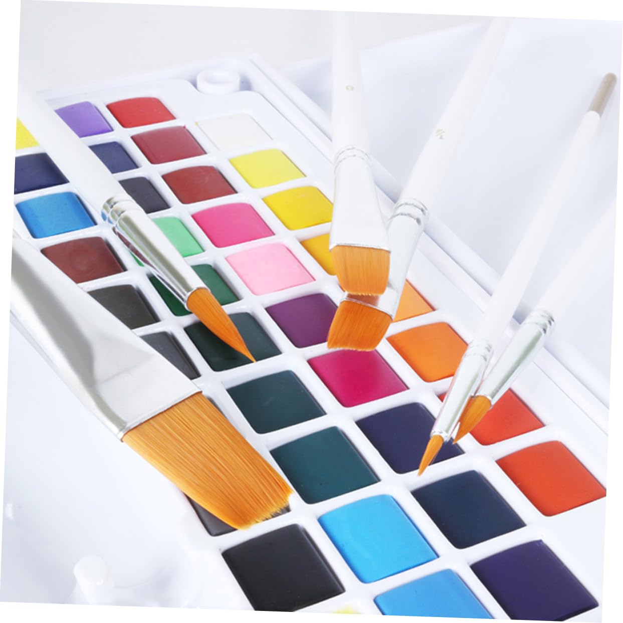 Ensemble de pinceaux pour détails fins, pinceaux d'artiste pratiques, ensemble de 6 pinceaux aquarelle, pinceaux de détail, peinture domestique, poignées robustes multifonctions pour la famille