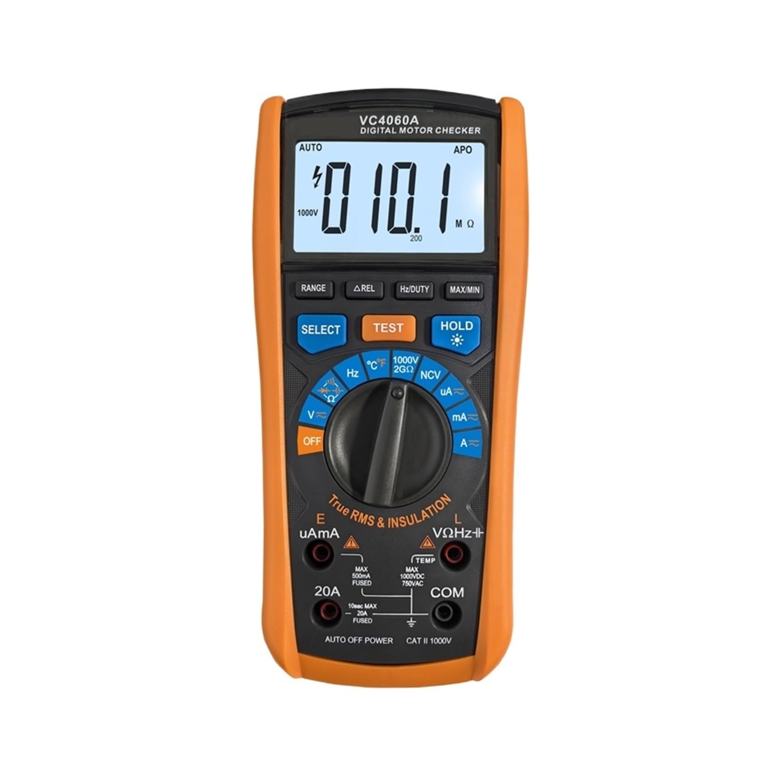 Cyfrowy Tester Rezystancji Izolacji Silnika VC4060 2000 Omów Megaomomierz True RMS AC DC Multimetr Alarmowy Przytrzymanie Danych