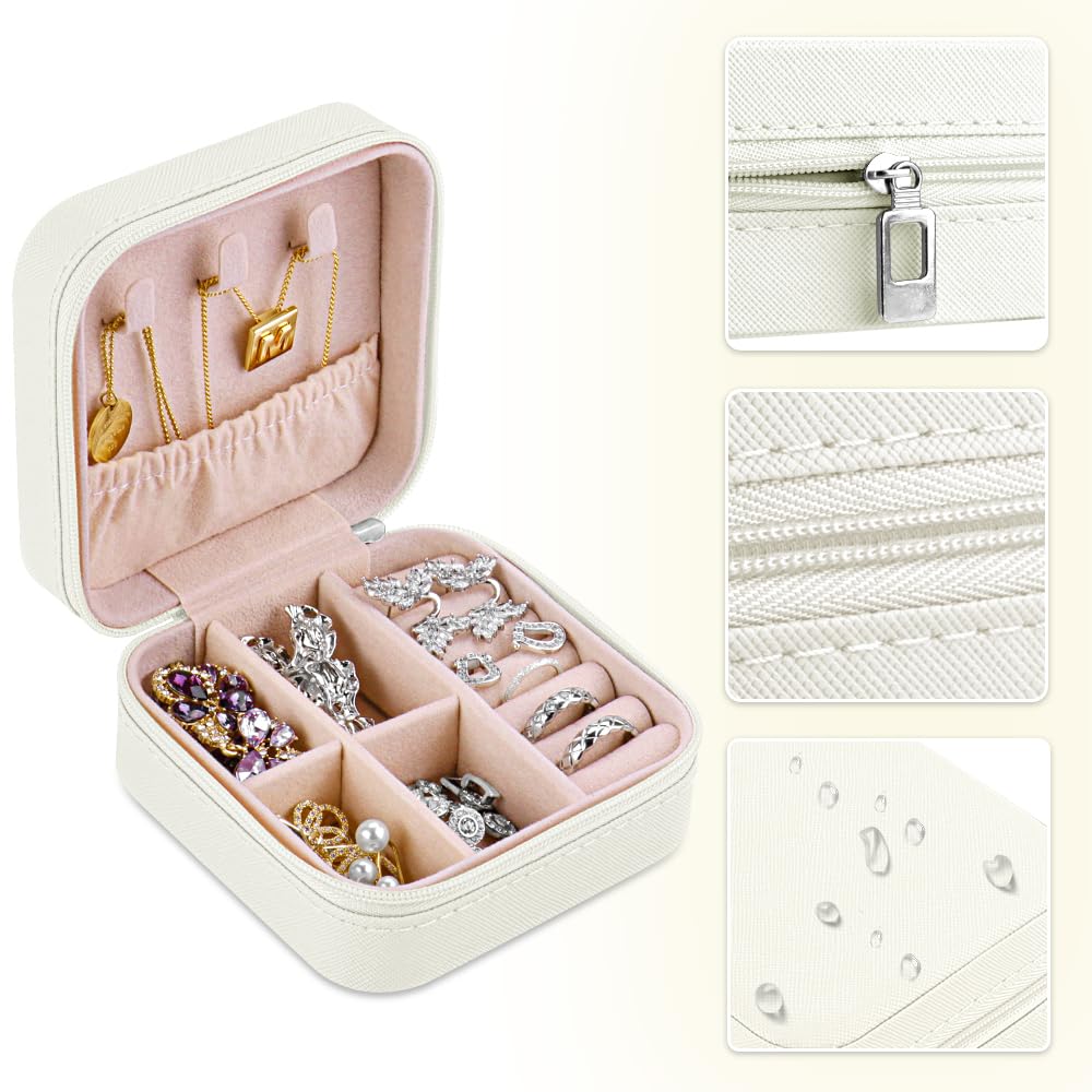 Portagioie Da Viaggio Jim Display 3 Pezzi Nero: Mini Organizer Per Anelli, Orecchini E Collane