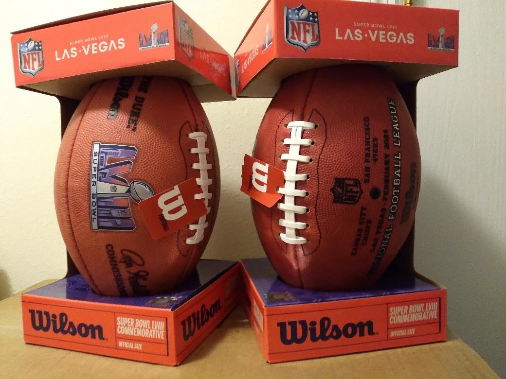 WILSON Super Bowl 57 Official Leather Game Football - Chiefs vs
