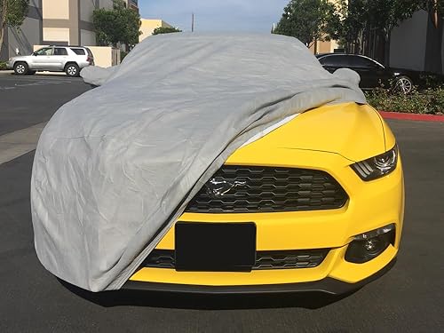 Miniatura 8 de CarsCover Funda de automóvil para Ford Mustang V6EcoboostGT 2015-2021 para fundas negras ultrashield de 5 capas