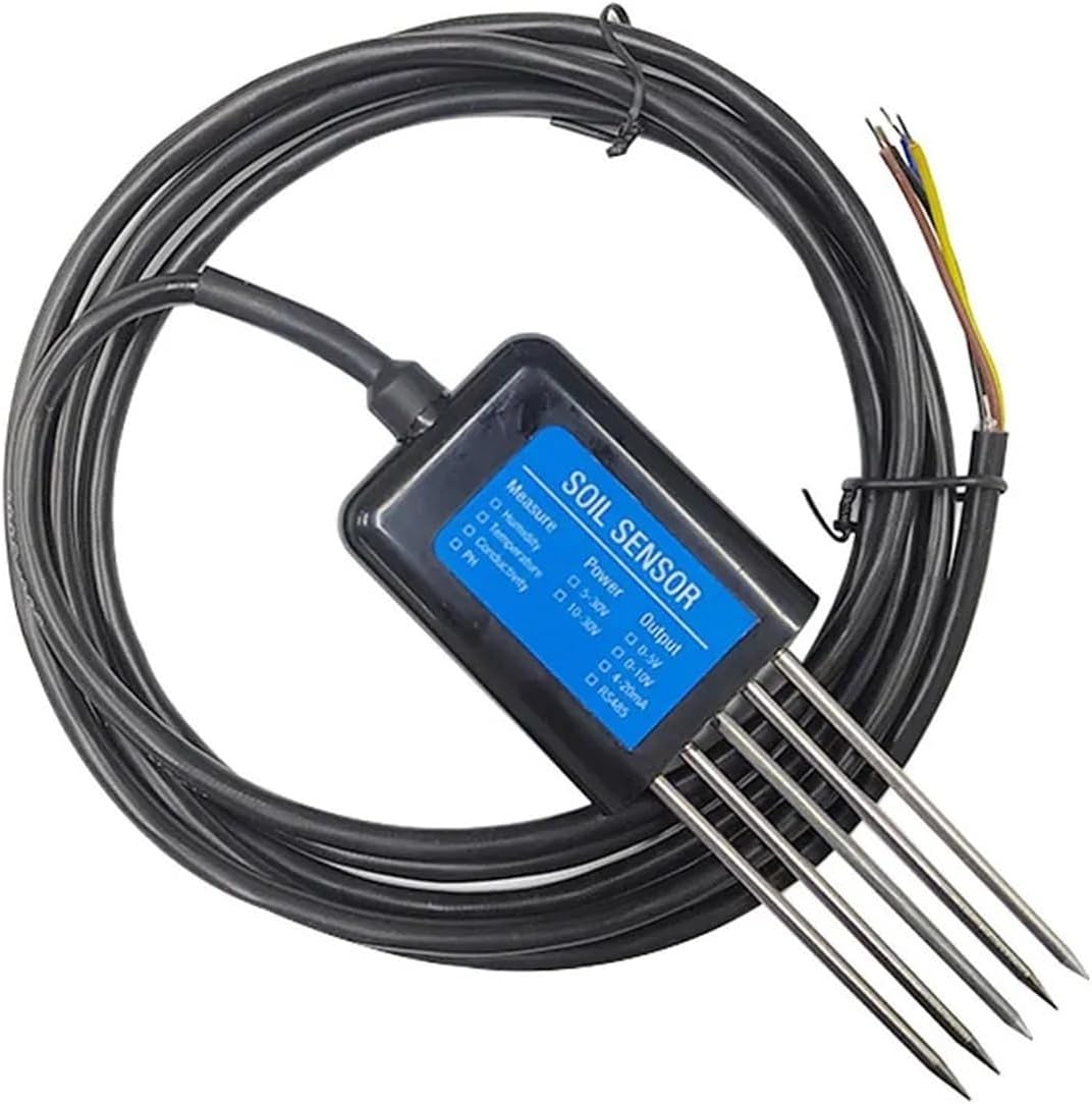 Measure Soil Moisture Temperature Humidity EC PH NPK 4-20mA 0-5V RS485 Modbus Soil Sensor(NPKPHCTH-S)