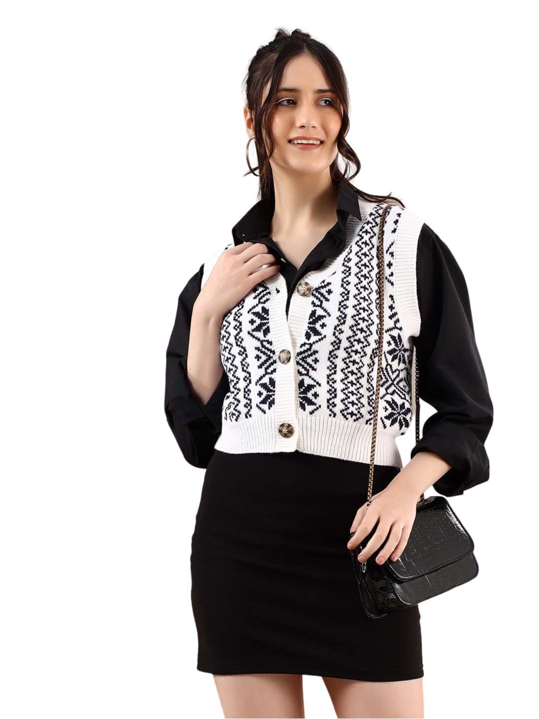 Cotton Blend Modern Womens Sweater