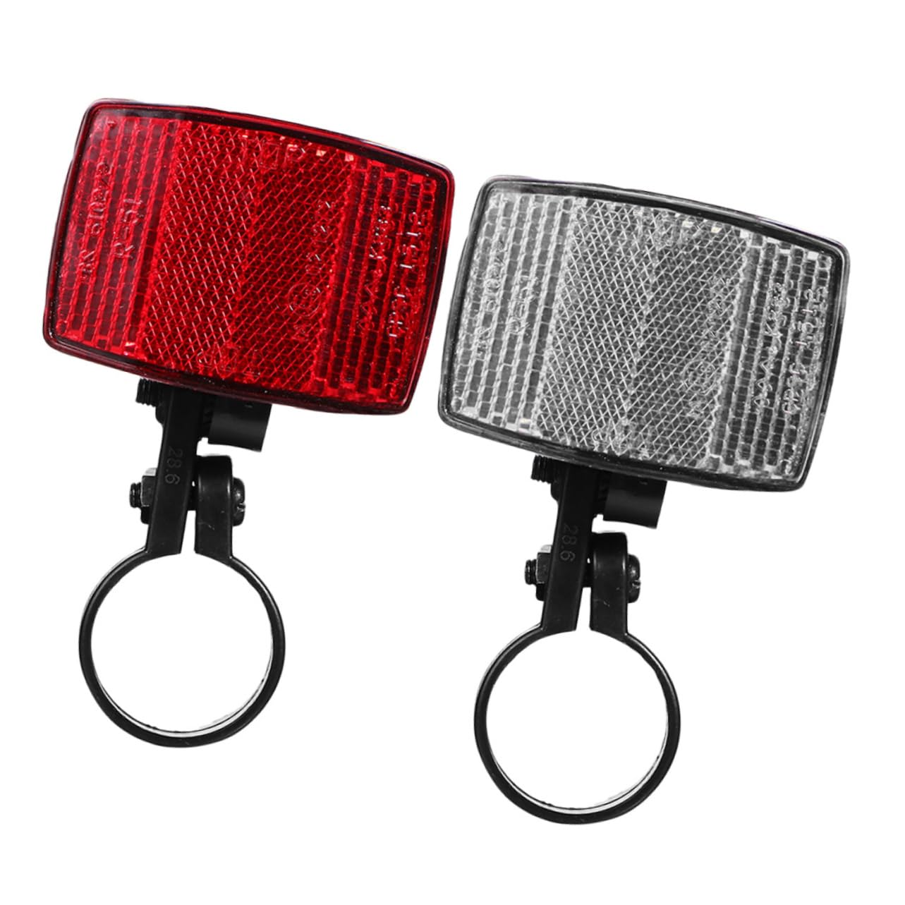 Mikikit Bike Reflective Tool Set 2 Pack Tail Wheel Reflectors for Bicycles Plastic Easy to Install Safety Lights for Night Riding