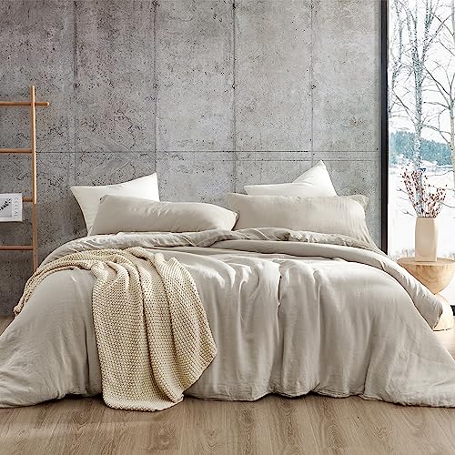 Dark Sky Reserve® - Portugal Made 100% Linen Oversized King Duvet Cover - Stone Taupe