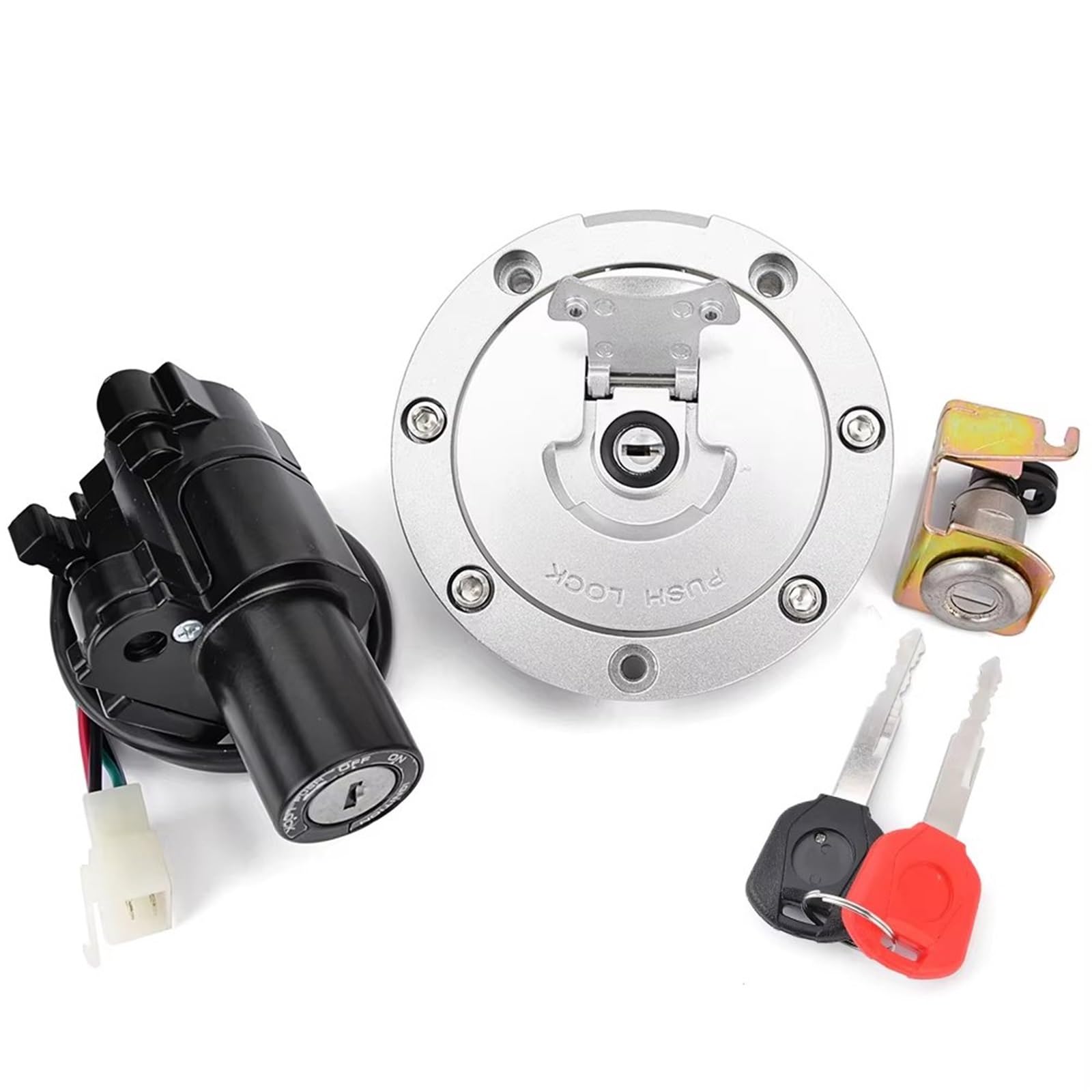 Ignición Moto Cerraduras Para CBR600 CBR600F PC35 F4 F4I CBR600RR CBR900RR CBR929 CBR954 CBR1100XX CB600F Interruptor Encendido Bloqueo Asiento Cerradura Encendido