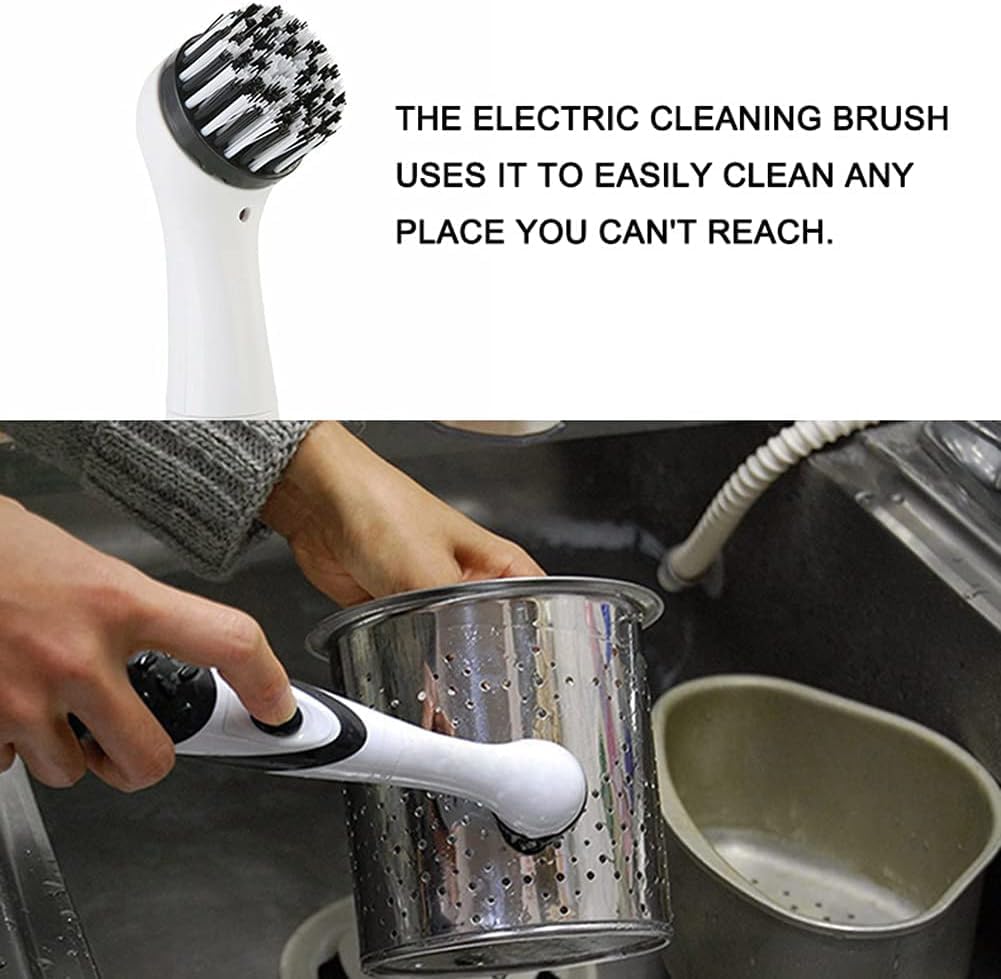 Sonic Scrubber - Spazzola Elettrica Per Pulizie Con 4 Testine, Potente E Multiuso - Foto 8