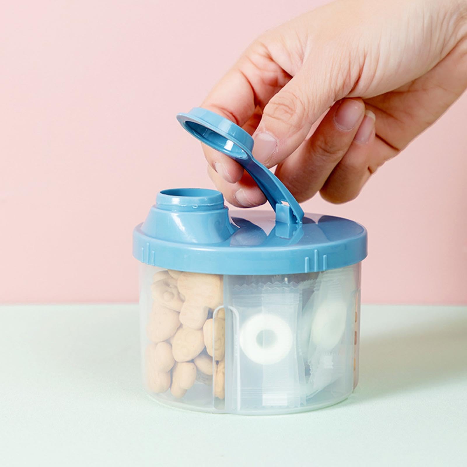 Boîte à Lait En Poudre 4 Compartiments - Doseur Portable Pour Bébé - Rangement Empilable Pratique