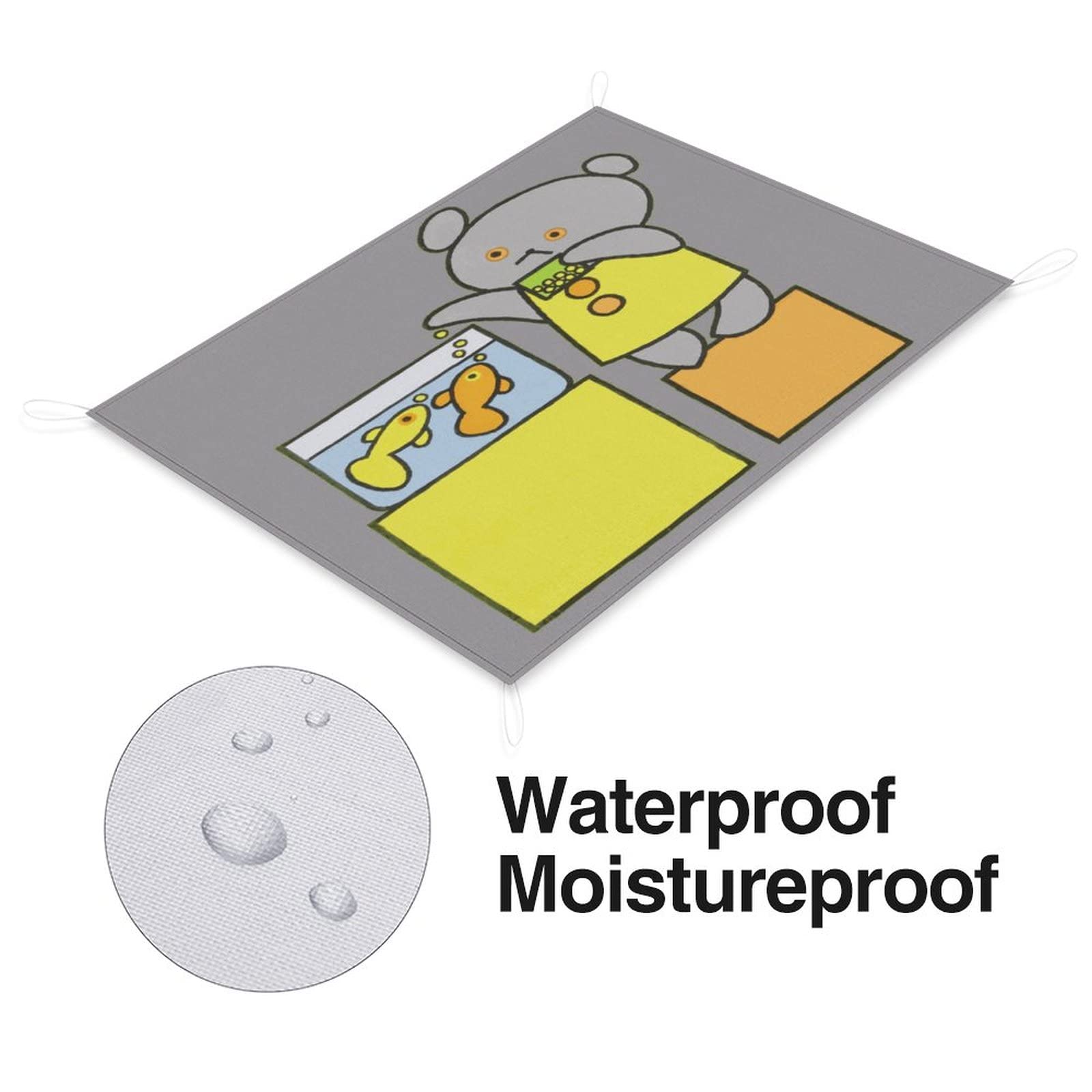 Amazon.co.jp: こぐまちゃん1 レジャーシート ピクニックシート