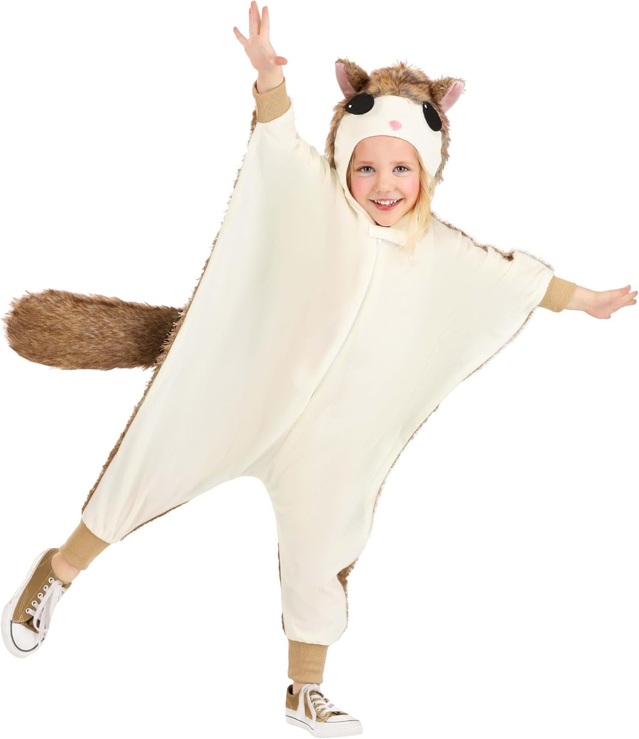 Toddler’s Animal Costume, Cute Flying Squirrel Jumpsuit For Halloween & Dress Up
