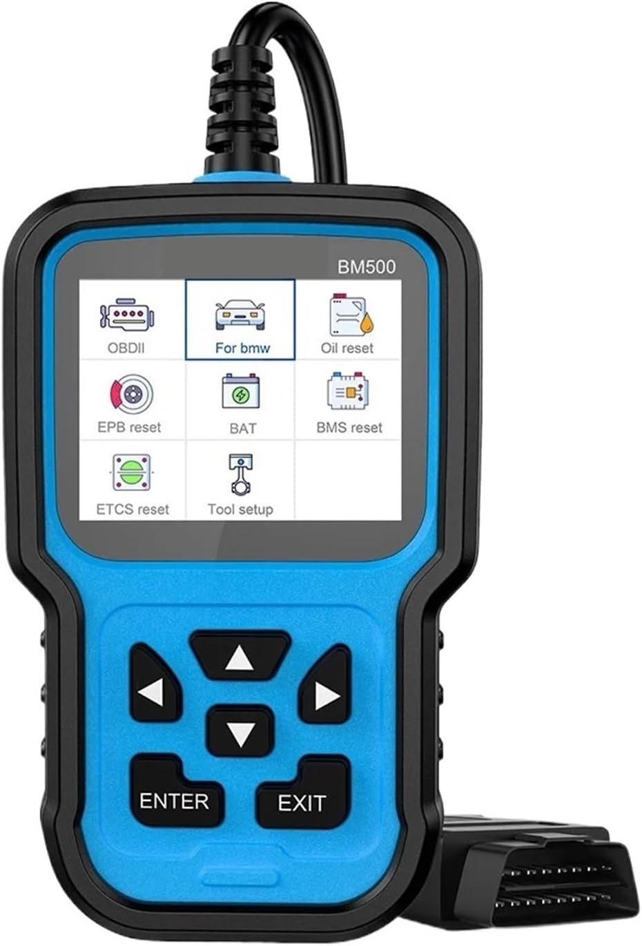 Narzędzie diagnostyczne do samochodów, BM500 Pełny system OBD2 Scanner dla E93 E65 Airbag EPB TPMS Reset OBD 2 Diagnostyka Wielojęzyczne narzędzie diagnostyczne samochodu Do samochodów, lekkich ciężar