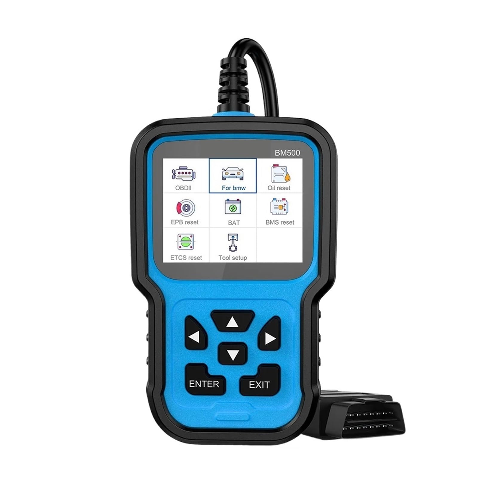 BM500 Pełny system OBD2 Scanner dla E93 E65 Airbag EPB TPMS Reset OBD 2 Diagnostyka Wielojęzyczne narzędzie diagnostyczne samochodu,Przyjazny dla użytkownika