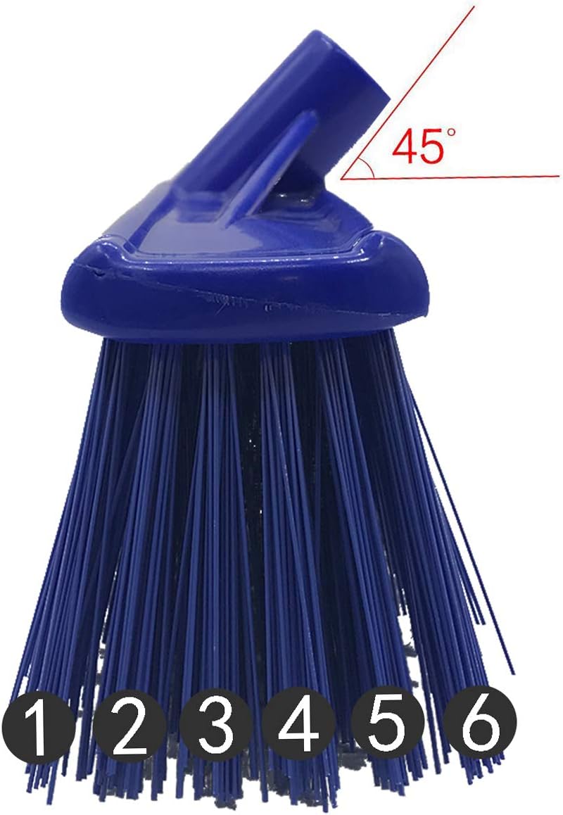 Blасk Frіdау - 60% оƒƒ MIYA Floor Scrub Brush - Grout Cleaner Brush with 5ft Lightweight Stainless Steel Handle Pole - Stiff Bristle Concrete Broom and Tile Scrubber for Bathroom, Patio, Kitchen, Wall, Deck and Garage