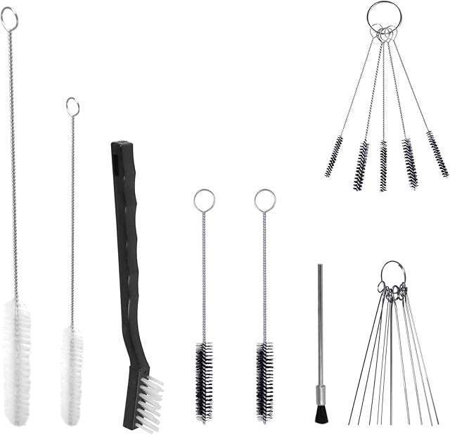 21 Piece HVLP Spray Gun Cleaning Kit,Air Paint Spray Gun Cleaning Brush for HVLP Air Tools Gravity Airbrush